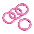 thumbnail image 1 of Unique Bargains Round Spring O Rings, 27mm/ 1.06' Trigger Buckle Snap, Carbon Steel Pink, 4 Pack, 1 of 5
