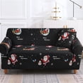 thumbnail image 4 of Sofa Protector, Christmas Printed Sofa Cover Santa Claus Elastic Couch Cover Machine Washable Christmas Theme Red Sofa Slipcover for Living Room Festive Sofa Protector, 4 of 6