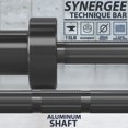 thumbnail image 2 of Synergee 15lb Technique Barbell Black Aluminum Bar for Form & Technique Training for Power & Olympic Lifting., 2 of 6