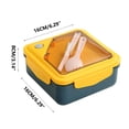 thumbnail image 3 of Canada Day Kcavykas Back to School Season,Plastic Lunch Box Microwave Heated And Separated Bento Box with Tableware Student office Worker Portable Lunch Box, 3 of 5