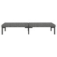 thumbnail image 4 of vidaXL 9 Piece Patio Lounge Set with Cushions Poly Rattan Dark Gray, 4 of 6