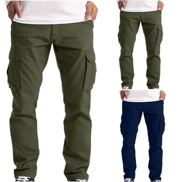 Styesk Men's Pants Men's Cargo Trousers Work Wear Combat Cargo 6 Pocket Full Pants