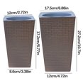 thumbnail image 4 of Vaidha Plastic High End Multi Color Water Storage Lazy Flower Pot Brick Pattern Imitation Metal Plastic Flower, 4 of 4