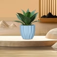 thumbnail image 4 of RuiJiao Clearance Round Planter Pot Vintage-Style White Flower Pots Indoor Textured Cylindrical Succulent Containers, 4 of 6