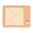 thumbnail image 1 of Triangle Puzzle Solving The Wooden Puzzle Irregular Shape Square Disappearing Triangle Triangulator Brain Teaser Game For And, 1 of 7