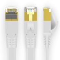 thumbnail image 4 of Tianle Flat Cat8 Ethernet Cable, 26AWG Cat 8 Network Internet Lan Cable High Speed 40Gbps 2000Mhz SFTP RJ45 Gold Plated Connector for PC, Router, Switch, Modem, TV, PS5 (White, 30M/98FT), 4 of 8