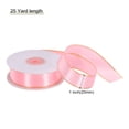 thumbnail image 2 of Unique Bargains 1 Inch 25 Yard Wide Satin Ribbon with Gold Edges Grosgrain Fabric Ribbon for Gift Wrapping, Pink, 2 of 7