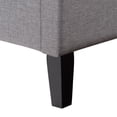 thumbnail image 3 of CorLiving Bellevue Adult Twin Upholstered Bed Frame with Wide-Rectangle Tufted Headboard and Slats - No Box Spring Required, 3 of 9