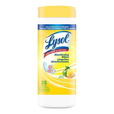Lysol Disinfecting Surface Wipes, Disinfectant, Citrus Scent, 35 wipes