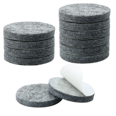 Unique Bargains Felt Furniture Pads Round 2' Self Adhesive Closet Cabinet Feet Protector 12pcs