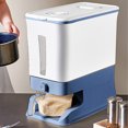 thumbnail image 1 of TIMIFIS Pot de Rangement Seau à Riz Boîte Ménagère Scellée Grande Capacité Anti-Insectes Anti-Humidité Farine Divers Grains Presse Réservoir de Stockage Libération de Grains en un Clic avec Tasse à Riz Gadgets de Cuisine, 1 of 6
