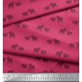 thumbnail image 3 of Soimoi Silk Fabric Bull Dog Print Fabric by The Yard 42 Inch Wide, 3 of 3