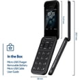 thumbnail image 5 of New Nokia 2720 Flip (2019) 4G LTE Dual SIM KaiOS Black Unlocked phone, 5 of 5