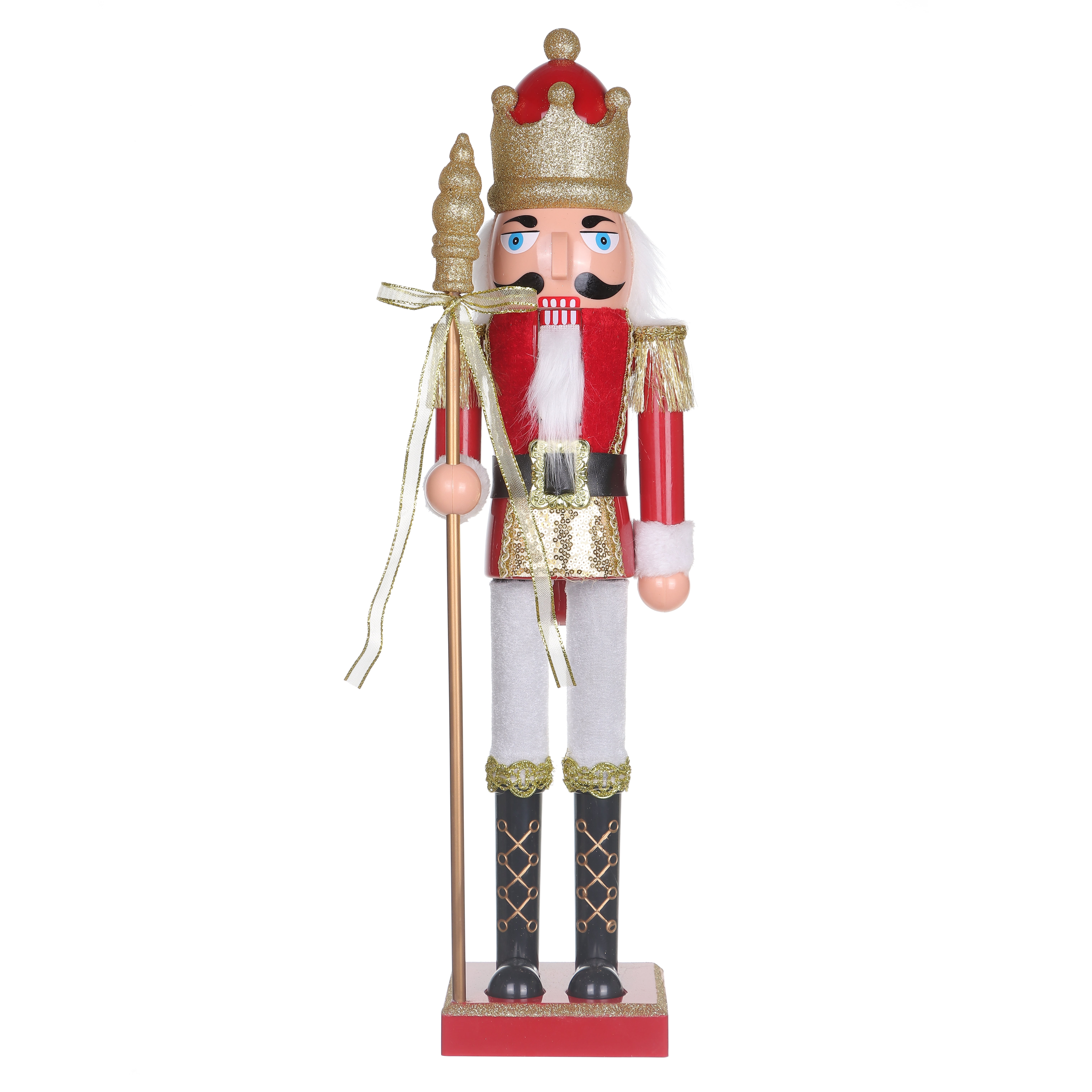 Xmas Do HOLIDAY TIME 23 Inch Nutcracker King Figurine, 65% PP 35% Polyester ...