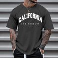 thumbnail image 4 of Men's Raglan Sleeve Letter Print Short Sleeve T-Shirt - Floral Design, Casual Style, Suitable for Daily Wear, 4 of 4