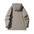 thumbnail image 4 of ManxiVoo Veste Élégante pour Femme Résistante à l'Eau Respirante Coupe-Vent de Printemps pour Usage Quotidien Mode de Rue Taille TTG Kaki, 4 of 6