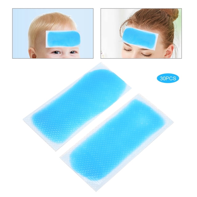 Forehead Cooling Sticker, 4.5 X 2in Non-irritating Cooling Patch, Non-toxic Skin-friendly for Student Military Training Mobile Phone Cooling Sticker
