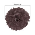 thumbnail image 2 of Uxcell 8" Tissue Pom Poms Paper Flowers Ball Wedding Party Decoration, Brown 5 Pack, 2 of 6