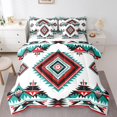 thumbnail image 1 of Geometric 7 Piece Comforter Set Full Bed in a Bag,Southwestern Tribe Arrow Aztec Bedding Sets Exotic Style Western Geometry Sheet Set with Comforter, 1 of 5
