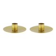 thumbnail image 1 of Thinsony Pillar Candle Holder Candlelight Home Decor Party for Dining Christmas Gold Large 2Set, 1 of 6