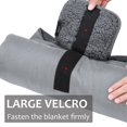 thumbnail image 3 of Fleece Stadium Waterproof Stadium Blanket  51”x 59”  Red-Black Plaid, 3 of 7