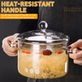 thumbnail image 4 of Wekvgz Pot à Mijoter en Verre avec Couvercle et Poignées Pot de Cuisson Transparent 1.5L Pot en Verre Résistant à la Chaleur Casserole Antiadhésive Pot à Ragoût Multifonctionnel pour Pâtes Nouilles Soupe Lait, 4 of 10