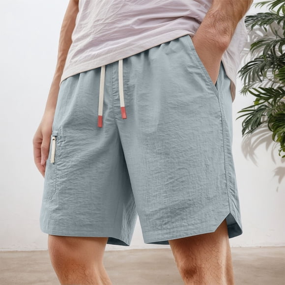 Summer Casual Shorts for Men Lightweight Breathable Stretchy Athletic Elastic Waist Comfortable Outdoor Wear for Everyday Casual Use
