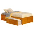 thumbnail image 1 of Atlantic Furniture Concord Twin XL Storage Platform Bed in Caramel, 1 of 6
