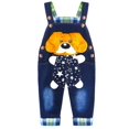 thumbnail image 1 of KIDSCOOL SPACE Baby Cotton 3D Cartoon Soft Knitted Jeans Overalls 18M, 1 of 6