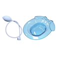 thumbnail image 2 of Esquirla Sitz Bath Multipurpose Sturdy Anti Overflow Soak Pan for Bathroom Dorm Hotel Blue with Flusher, 2 of 8