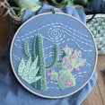 thumbnail image 2 of Coofit Kit de Broderie Mode Cactus Kit de Démarrage Créatif Broderie Kit de Couture, 2 of 8