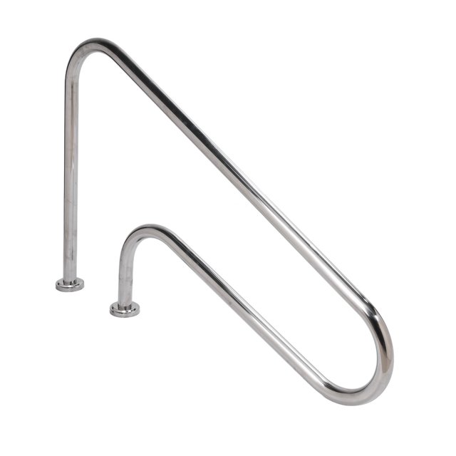 Pool Handrail, Curved Handle Swimming Pool Stair Rail Thickened Stable Rustproof For Water Park