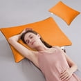 thumbnail image 1 of Hotel Grade Down Core Pillow for Back Stomach Sleepers, Soft Supportive Bed Pillow with Quilted Design, Medium Support Neck Pressure Relief Pillow in White Gray Green Orange Pink Khaki, 1 of 6
