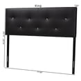 thumbnail image 5 of Baxton Studio Dalini Faux Leather Tufted King Panel Headboard in Black, 5 of 5