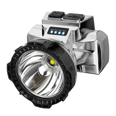 Yhmxh Essentiels pour la Maison Électroménagers Lampe Frontale Super Lumineuse Rechargeable Haute Puissance, Camping en Plein Air, Pêche, Batterie au Lithium, Lampe de Poche Frontale The Headlamp