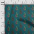 thumbnail image 1 of oneOone Organic Cotton Voile Fabric Leaves & Floral Block Print Fabric BTY 42 Inch Wide, 1 of 4