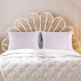 thumbnail image 2 of PiccoCasa 2 Pcs Satin Pillowcase Zippered Silky Sateen, Standard Lavender Gray, 2 of 9