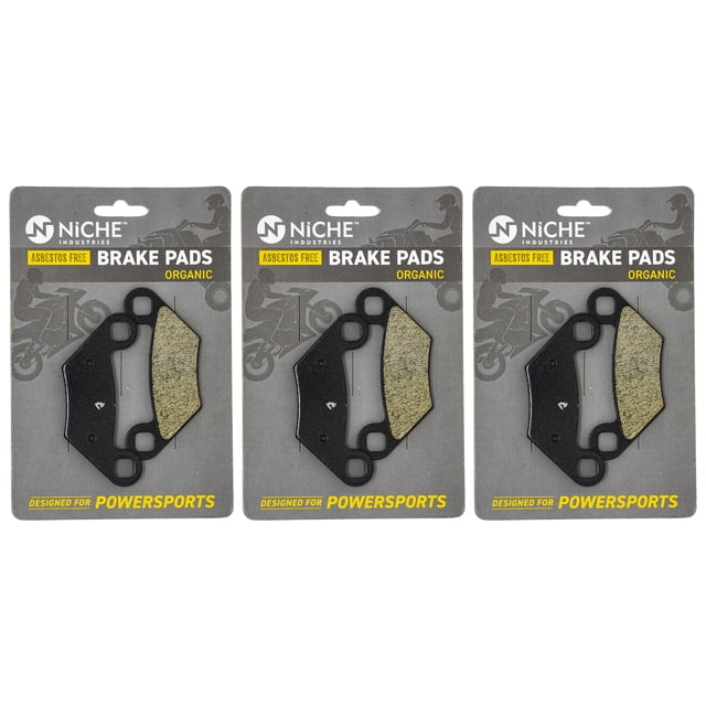 Niche Front Rear Brake Pad Set for Polaris Sportsman 500 Organic ATV 3 Pack 519-KPA2276D