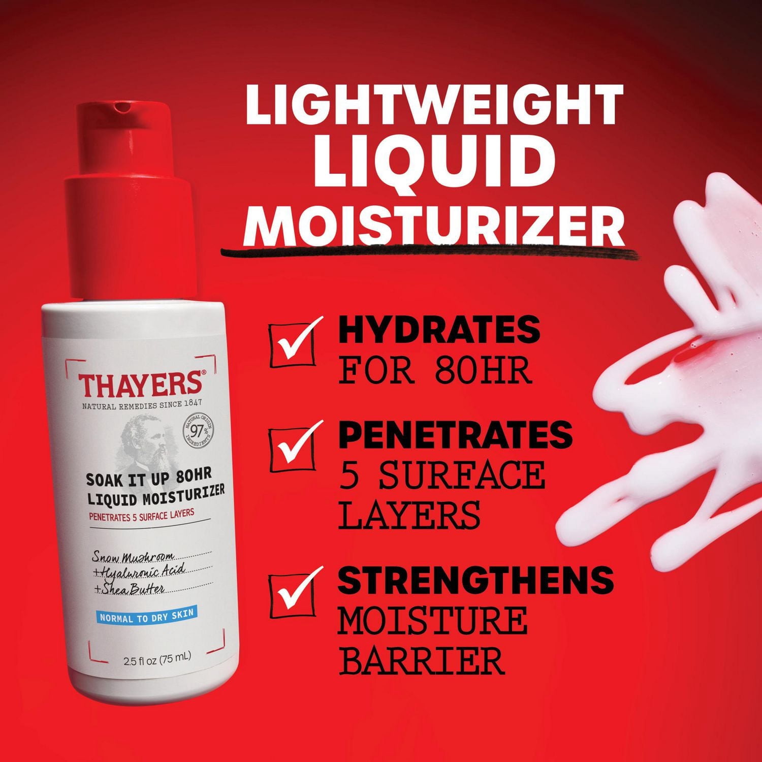 Soak It Up 80HR Créme hydratant pour le visage avec l'acide hyaluronique, pour les peaux normales à sèches