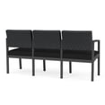 thumbnail image 5 of Lenox Fauteuil d'Attente de Réception en Acier à 3 Places / Acier Charbon / Gris Foncé / Noir, 5 of 5
