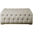 thumbnail image 3 of Uttermost Pouf Blanc Antique Touffeté Kaniel, 3 of 5