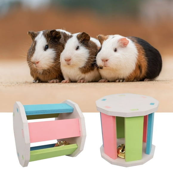 EIGTHTAIL Jouet d'Entraînement pour Hamster Exercice DIY Gerbilles Arc-en-Ciel Rats Chinchillas Cloche Accessoires de Cage Fournitures pour Animaux