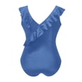 thumbnail image 5 of ylioge Womens One-Piece Swimsuits Tankini Ruffle Sleeveless V Neck Bathing Suits Ladies Trendy Solid Color Pleated Built in Bra Swimsuit, 5 of 5