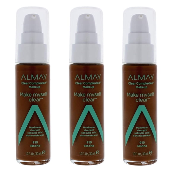 Almay Teint Clair Make Myself Maquillage Clair #910 Moka (Lot de 3)