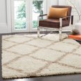 thumbnail image 5 of Safavieh Dallas Shag Collection 5 x 7 Foot Indoor Carpet Area Rug, Ivory/Beige, 5 of 5