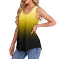 thumbnail image 3 of UPPADA Camisoles d'Été pour Femmes à Imprimé Floral, Col Ras du Cou, Sans Manches, Chemises Décontractées à Ourlet Fluide, Jolis T-Shirts, Chemises Coupe Ample, Hauts Confortables Multicolores, 3TG, 3 of 7