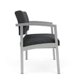 thumbnail image 4 of Chaise Bariatrique d'Attente pour Réception en Acier Lenox / Acier Argenté / Gris Foncé, 4 of 5