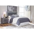 thumbnail image 2 of Signature Design by Ashley Lodanna Tufted Full Queen LED Panel Headboard in Gray, 2 of 4