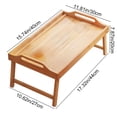 thumbnail image 3 of Cars Sunshades Danhjin Foldable Bedside Breakfast Tray With Folding Legs and Handle Multifunctional Snack Table Suitable for Dining Sofa Watch Movie and Work Sturdy and Stable Home Decor, 3 of 9