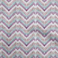 thumbnail image 1 of oneOone Georgette Viscose Teal Green Fabric Chevron Sewing Craft Projects Fabric Prints By Yard 42 Inch Wide, 1 of 4